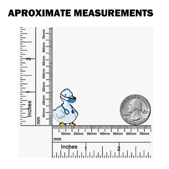 🤩Doctor Duck Animal Brooch Cute Collectible Enamel Pins Lapel Badge Cartoon Oz - Picture 6 of 7